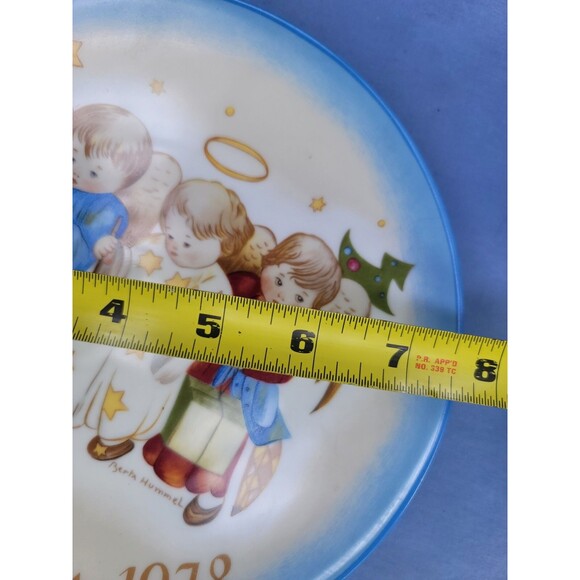 HUMMEL '78 Birthday Plate Christmas Gift 7.25''D Heavenly Trio by Sister Berta - Picture 11 of 12